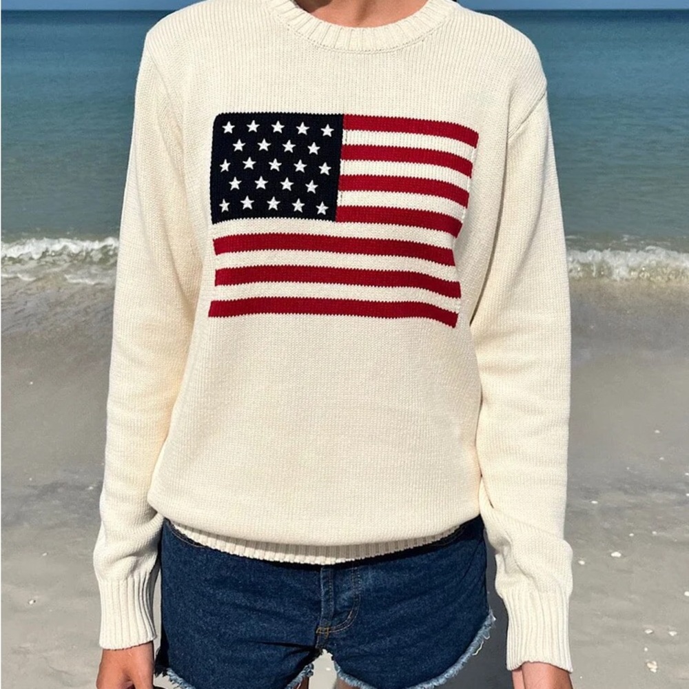Brandy Melville NICO AMERICAN FLAG SWEATER